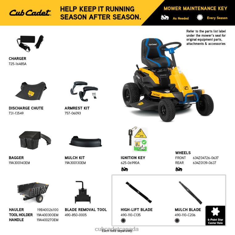Equipment N4X8R48 Cub Cadet CC30E