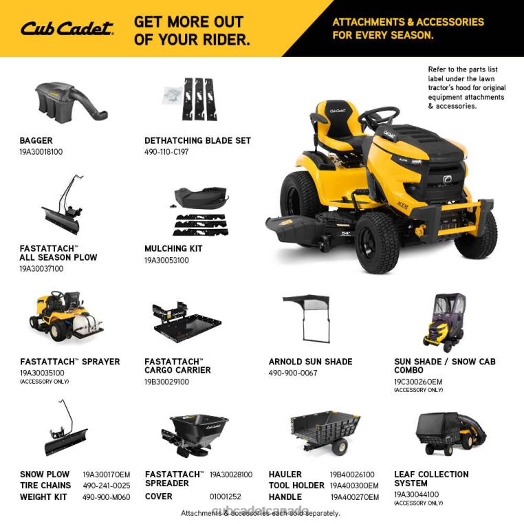 Equipment N4X8R41 Cub Cadet XT2 GX54 D