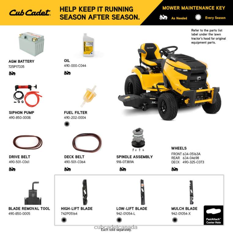 Equipment N4X8R49 Cub Cadet XT2 SLX54