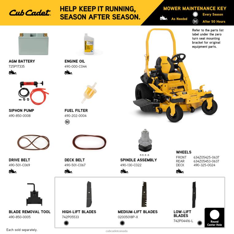 Equipment N4X8R18 Cub Cadet ZTXS4 54