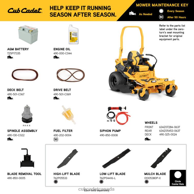 Equipment N4X8R24 Cub Cadet ZTX4 54