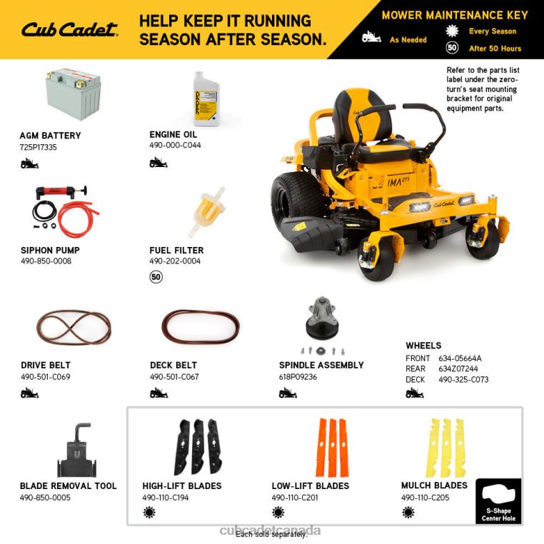 Equipment N4X8R2 Cub Cadet ZT1 54