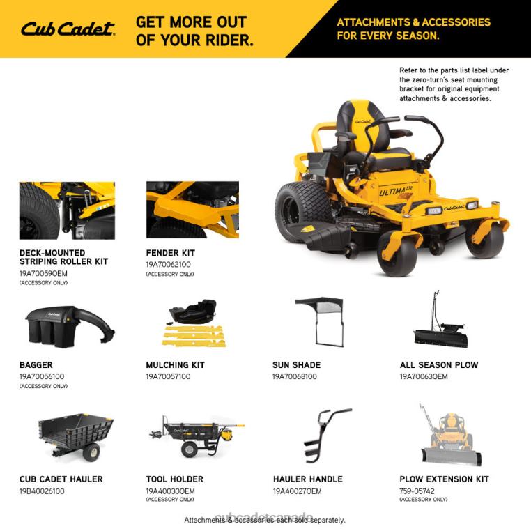 Equipment N4X8R31 Cub Cadet ZT2 60