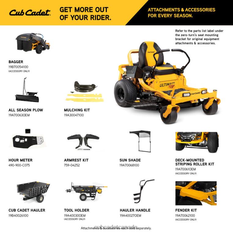 Equipment N4X8R5 Cub Cadet ZT1 46