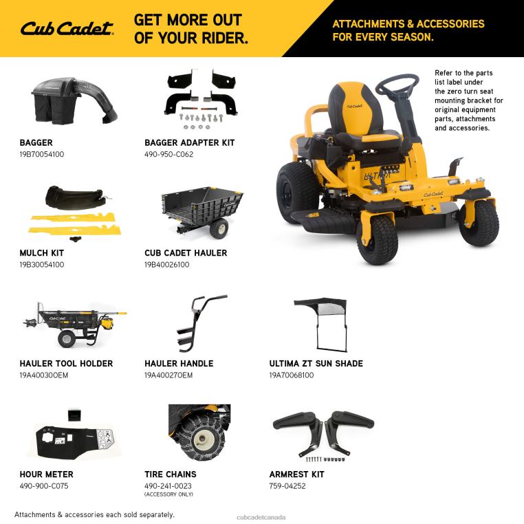 Equipment N4X8R6 Cub Cadet ZTS1 42