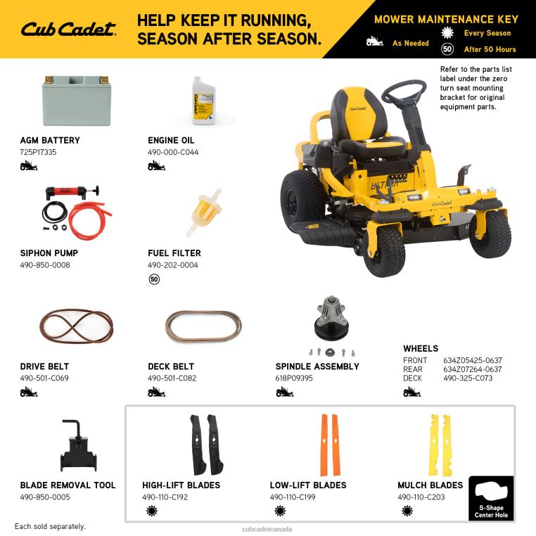 Equipment N4X8R9 Cub Cadet ZTS1 46