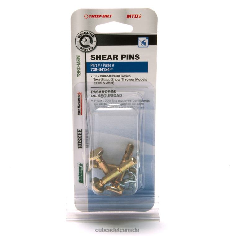 Accessory N4X8R237 Cub Cadet Shear Pin Kit, .25 x 1.5"