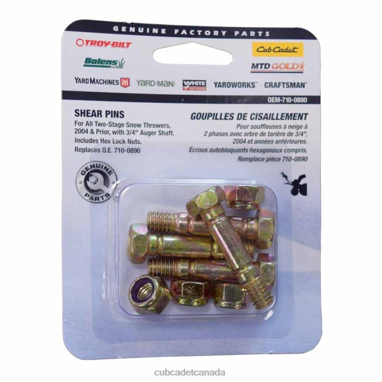 Accessory N4X8R246 Cub Cadet Shear Bolt Kit, 5/16-18 x 1.5"